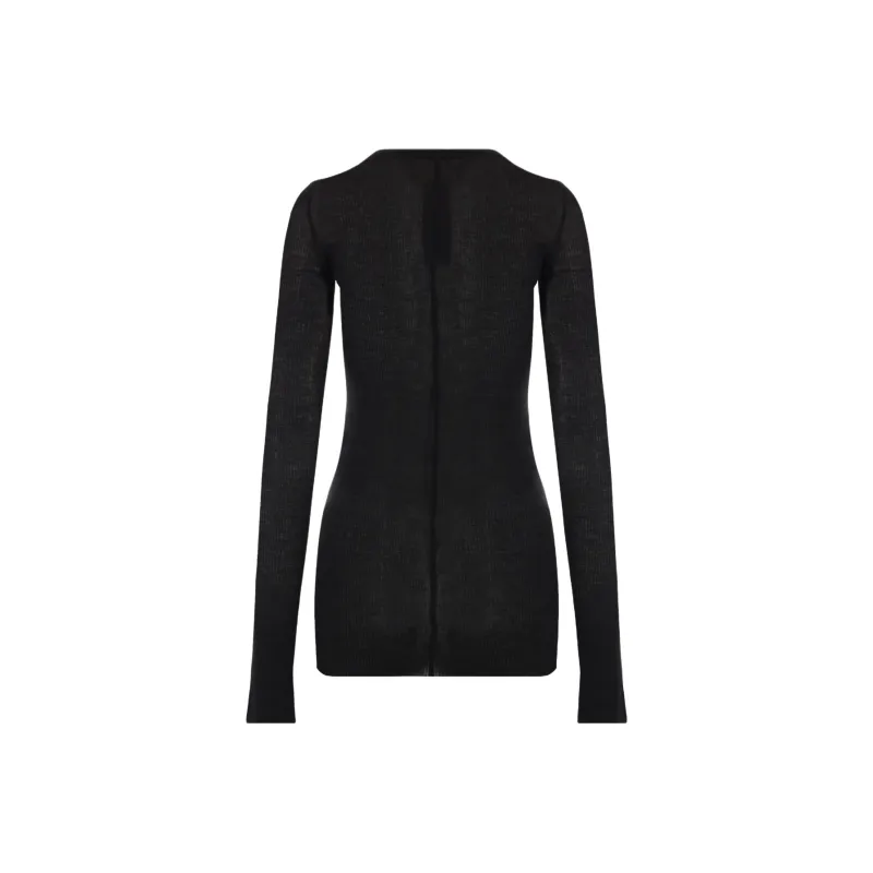 RICK OWENS Semi Sheer Knitted Top-1