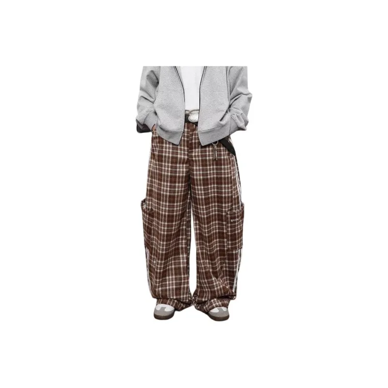 K411 Casual Pants Unisex Coffee-0