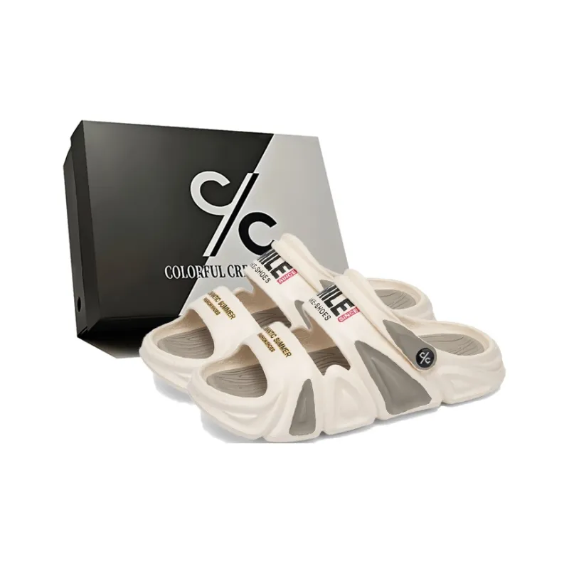 Colorful Creations Cushioning Slip Resistant Abrasion Resistant Slide Slippers Unisex-10