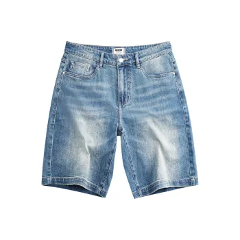FAIRWHALE Denim Shorts Unisex Medium Blue