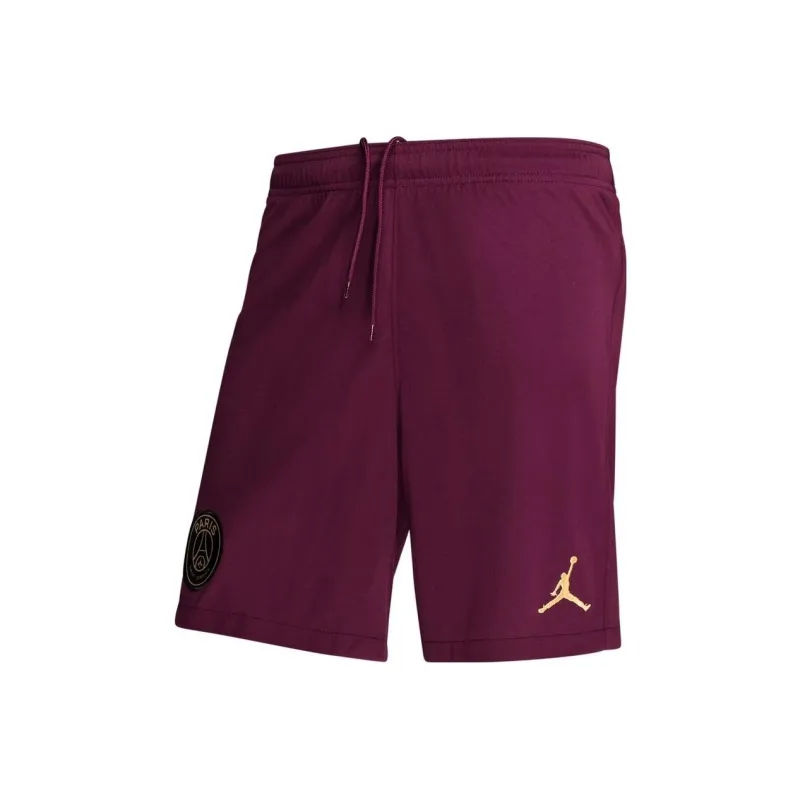 Jordan Paris Saint Germain Casual Shorts Men Burgundy-0