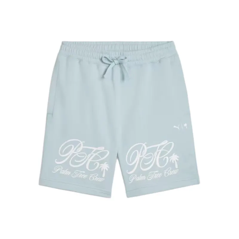 PUMA X Palm Tree Crew Casual Shorts Men's Cyan-0