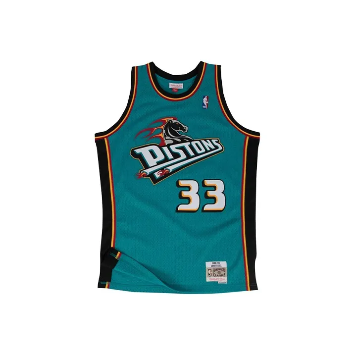 Mitchell Ness 'NBA Detroit Pistons 98 Grant Hill' Authentic Road Jersey Vest Top-0