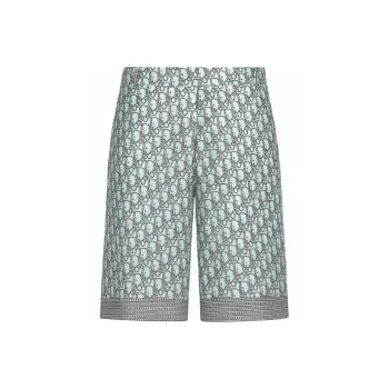 DIOR Casual Shorts Men Cyan