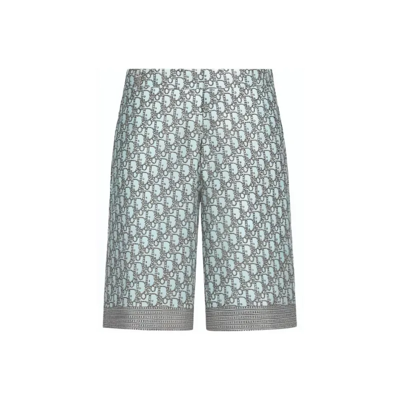 DIOR Casual Shorts Men Cyan-0