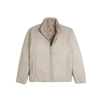 Hollister Puffer Jacket Men's Ecru