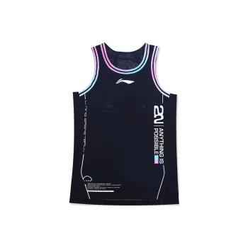 LiNing Sports Basketball Collection Basketball Jersey Unisex Black