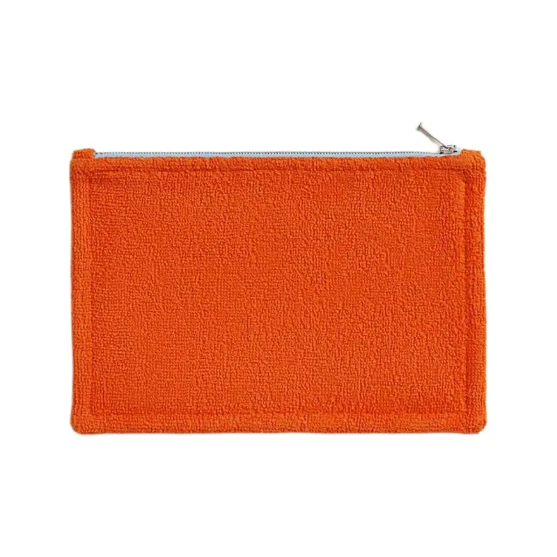 HERMES Cotton Storage Bag Small Size Women's Geranium Orange-1