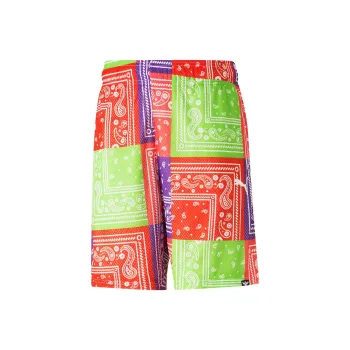 PUMA FIT Casual Shorts Unisex Red Green