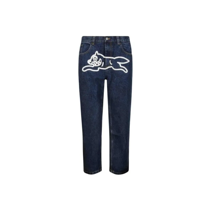 Ice Cream Running Dog-print Jeans-0