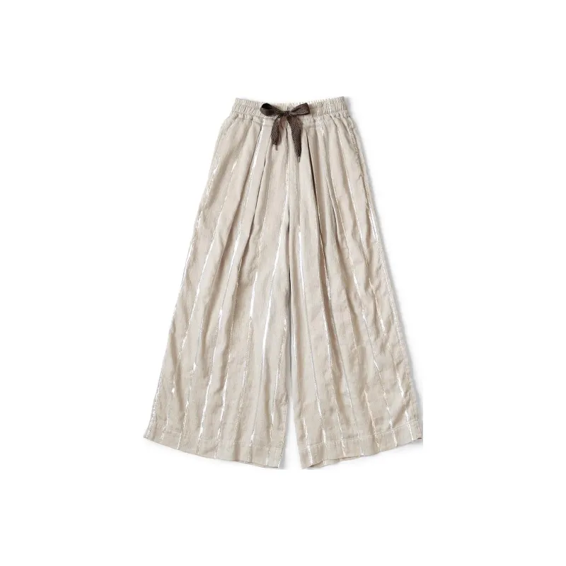 Kapital Linen Glitter Phillies Stripe Rude Baggy Pants-0