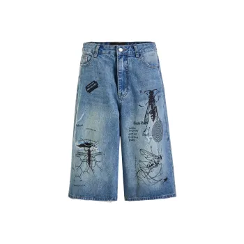 MADE EXTREME Denim Shorts Unisex Blue