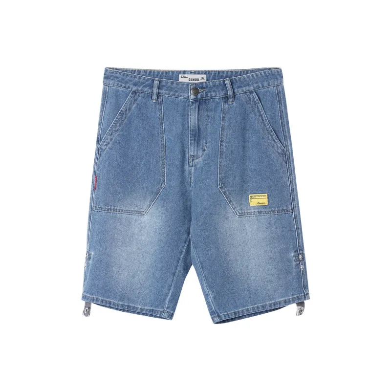 GUKUUL Denim Shorts Unisex Blue-0
