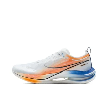 XTEP Wear Resistant Coverage Rebound Low Top Casual Running Shoes Men's White Orange Blue