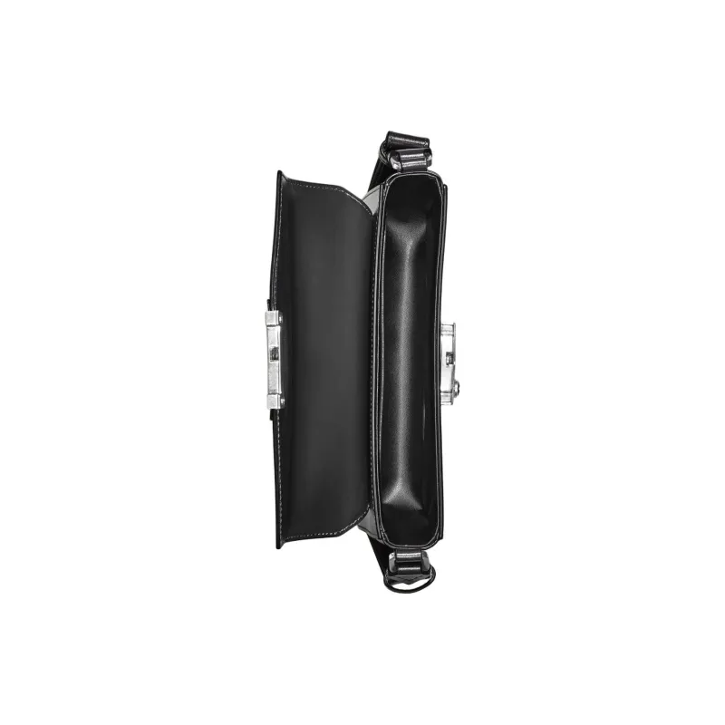 MONTBLANC Meisterstuck Leather Messenger Bag, Crossbody Bag Mini Men's Black-4