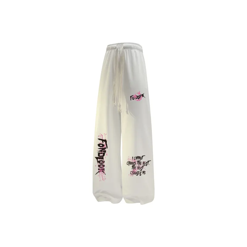 FONDLOOK Casual Pants Unisex Black-2