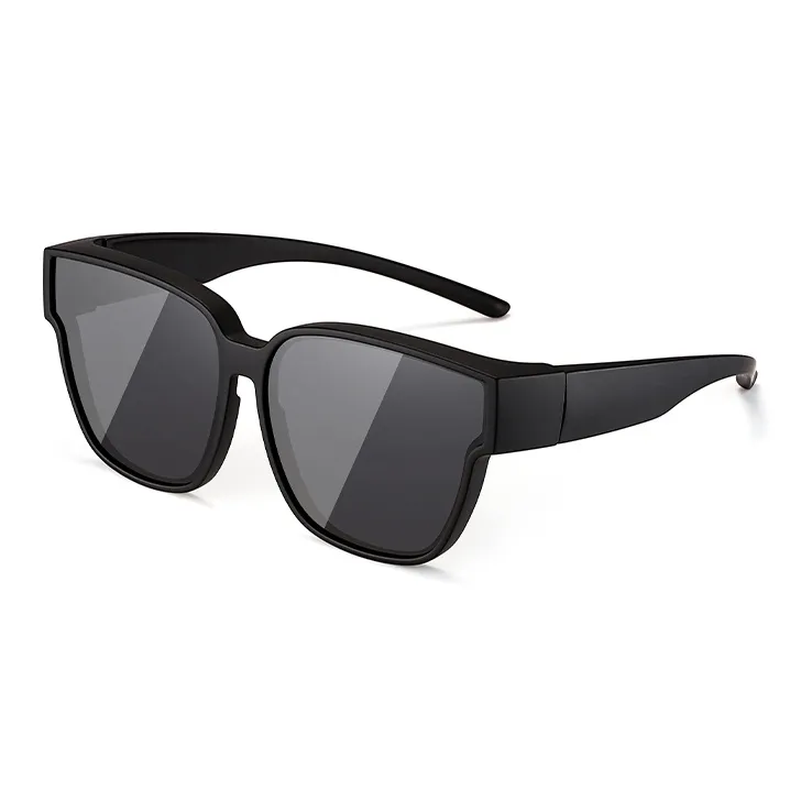 BERTHA TR/Memory Plastic Square Sunglasses Unisex Black, White-0