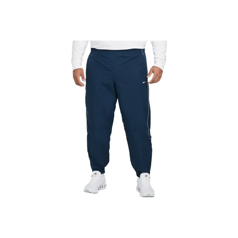 Nike Solo Swoosh Casual Pants Men's Arsenal Dark Sea Blue-0