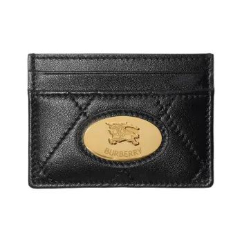 Burberry Calfskin Card Holder Women's Black