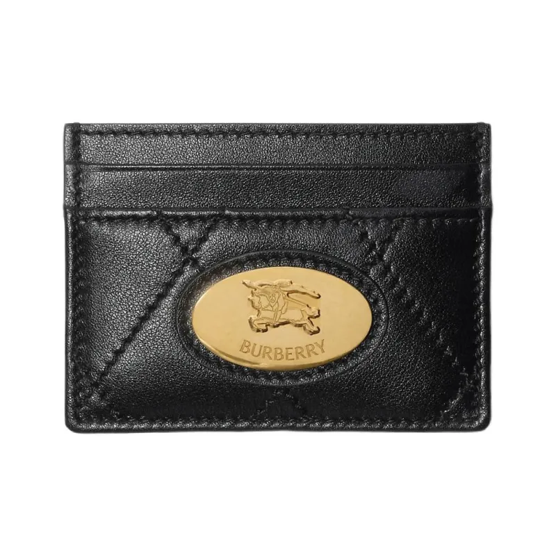 Burberry Calfskin Card Holder Women's Black-0