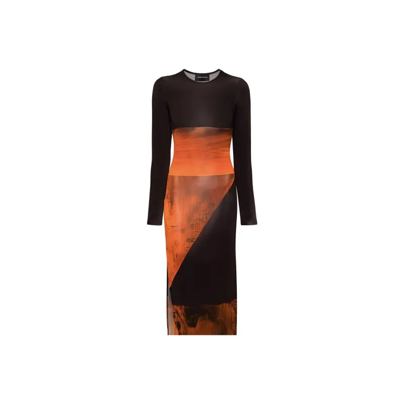 LOUISA BALLOU Long-Sleeved Dresses Women's Orange-3
