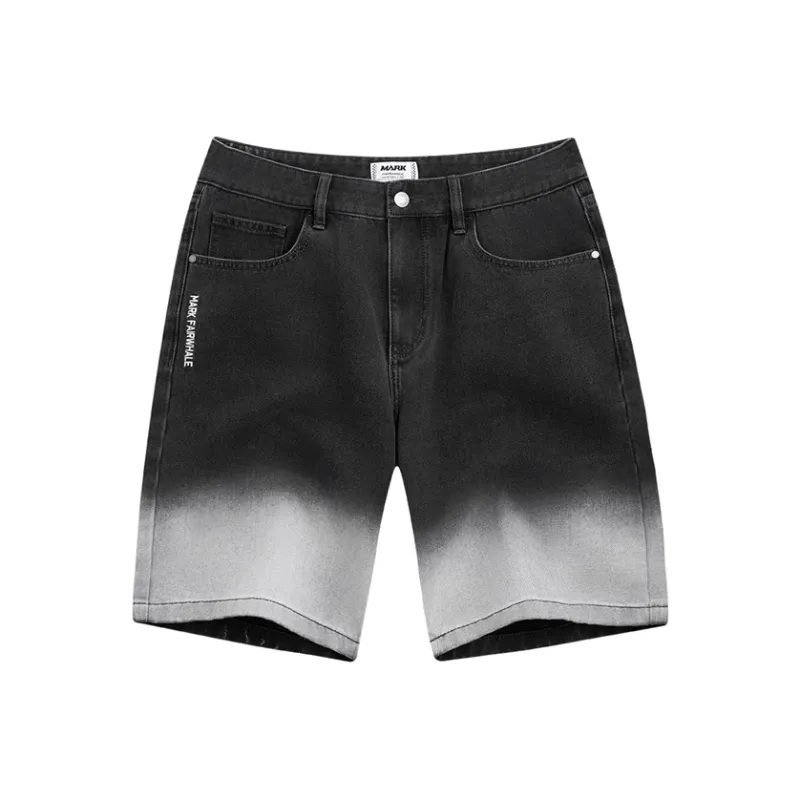 FAIRWHALE Denim Shorts Unisex Dark Gray-0
