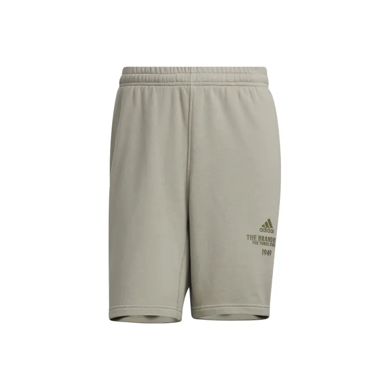 Adidas Casual Shorts Men's Pebble Silver Gray-0