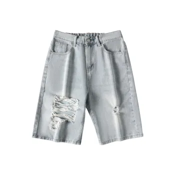 Slazenger Denim Shorts Unisex Light Blue