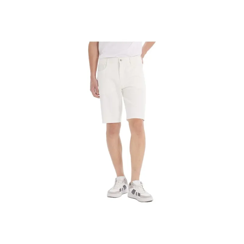 LESS IS MORE Denim Shorts Men's White-0