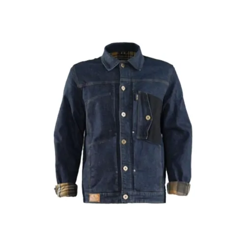 Alien Snails Biker Jacket Men's Top Blue