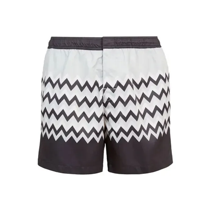 MISSONI Loose Fit Shorts Men's Black White-0