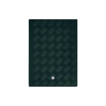 MONTBLANC Stylish 3.0 Leather Passport Holder Unisex British Green