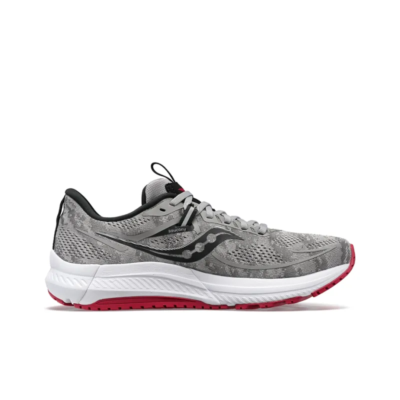 Saucony Omni 21 Anti Slip Wear Resistant Low Top Running Shoes Men's Gray-1