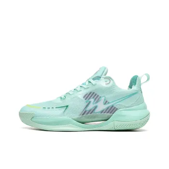 Binary Cushioning Support Abrasion Resistant Breathable Slip Resistant Low Top Basketball Shoes Unisex Ice Green
