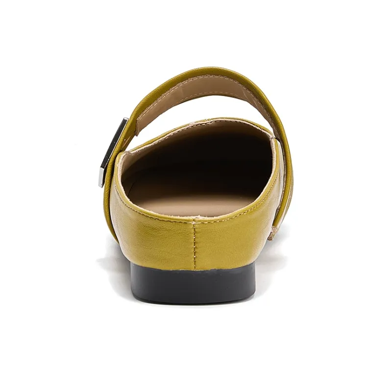 La Chapelle Antibacterial, Slip Resistant, Abrasion Resistant Closed Toe Slippers Women's Yellow-3