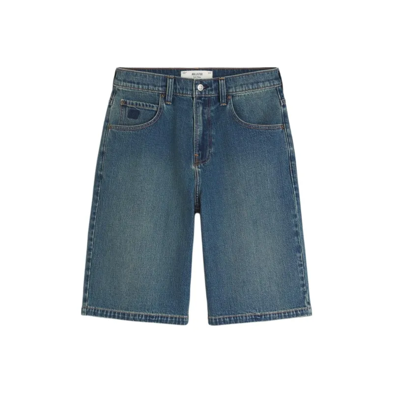Hollister Denim Shorts Men's Medium Blue-0