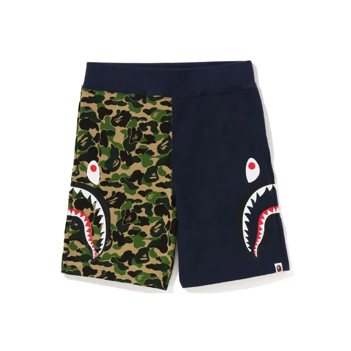 Bape Abc Camo Side Shark Sweat Shorts-4