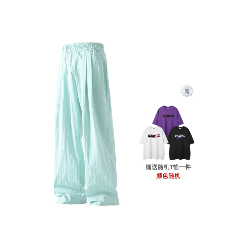 ELNHEN Casual Pants Unisex Pink-30