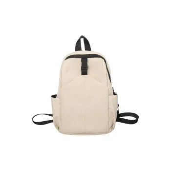 MOK Nylon Backpack Unisex Ivory/Gray/Black/Light Green