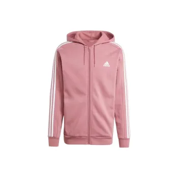 Adidas Free Shipping With AdiClub Essentials Fleece 3 Stripes Full Zip Hoodie