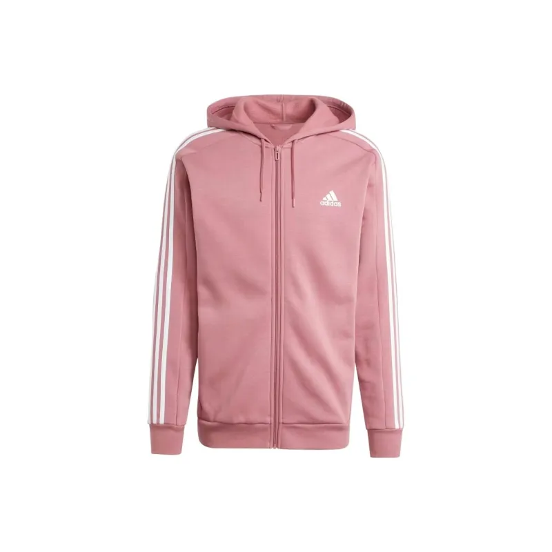 Adidas Essentials Fleece 3 Stripes Full Zip Hoodie-0