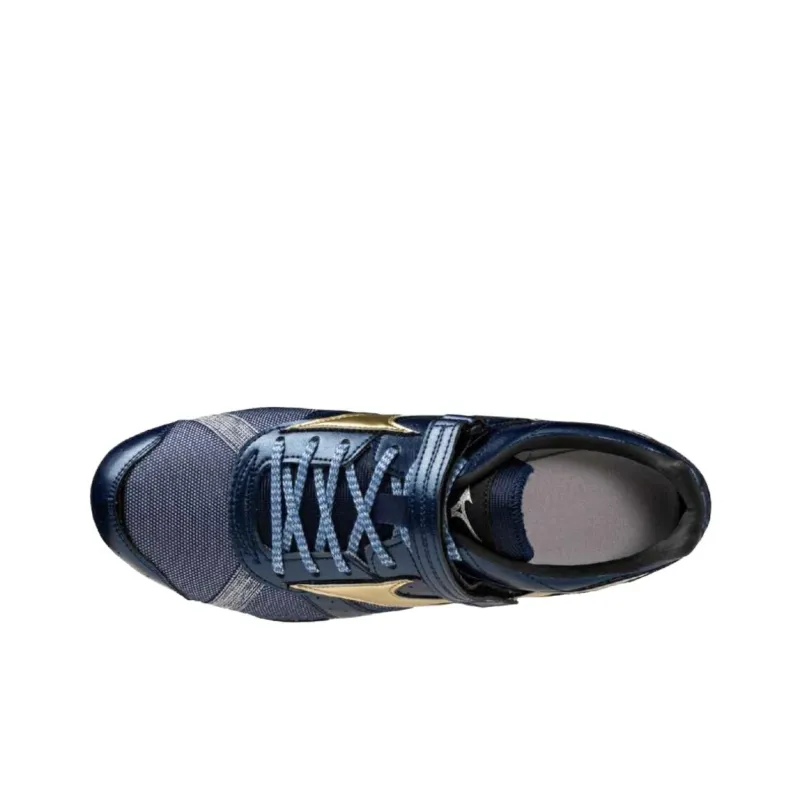 Mizuno Anti Slip Wear Resistant Low Top Track & Field Competition Running Shoes Men's Marine Blue-2