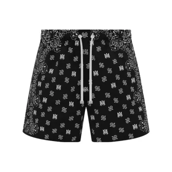 AMIRI Bandana Paisley Swim Trunk