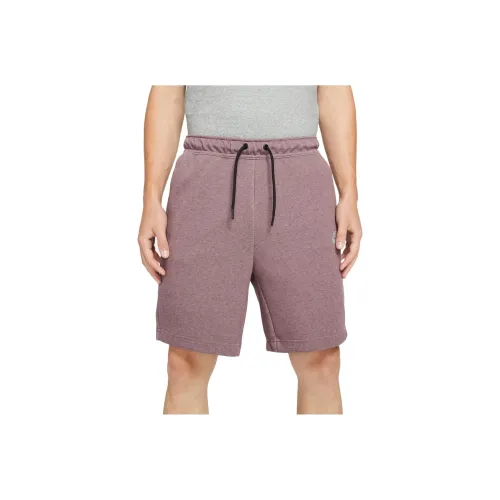 Nike Tech coral 'Dark Wine/Black' Track Shorts