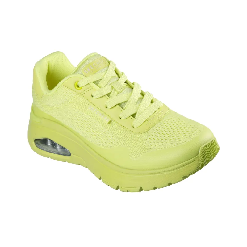 Skechers Uno Flex Spring On Air Anti Slip Wear Resistant Low Top Casual Shoes Women's Yellow-3