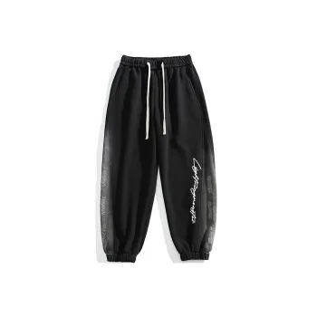 LIGHTNING MONSTER Casual Pants Unisex Black