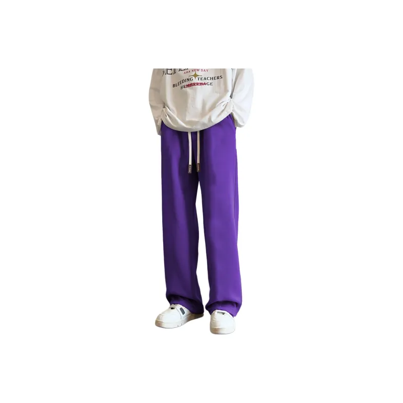 MIIRACER Casual Pants Unisex Purple-0