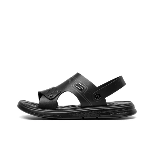 Spider King Beach Sandals Men's Black