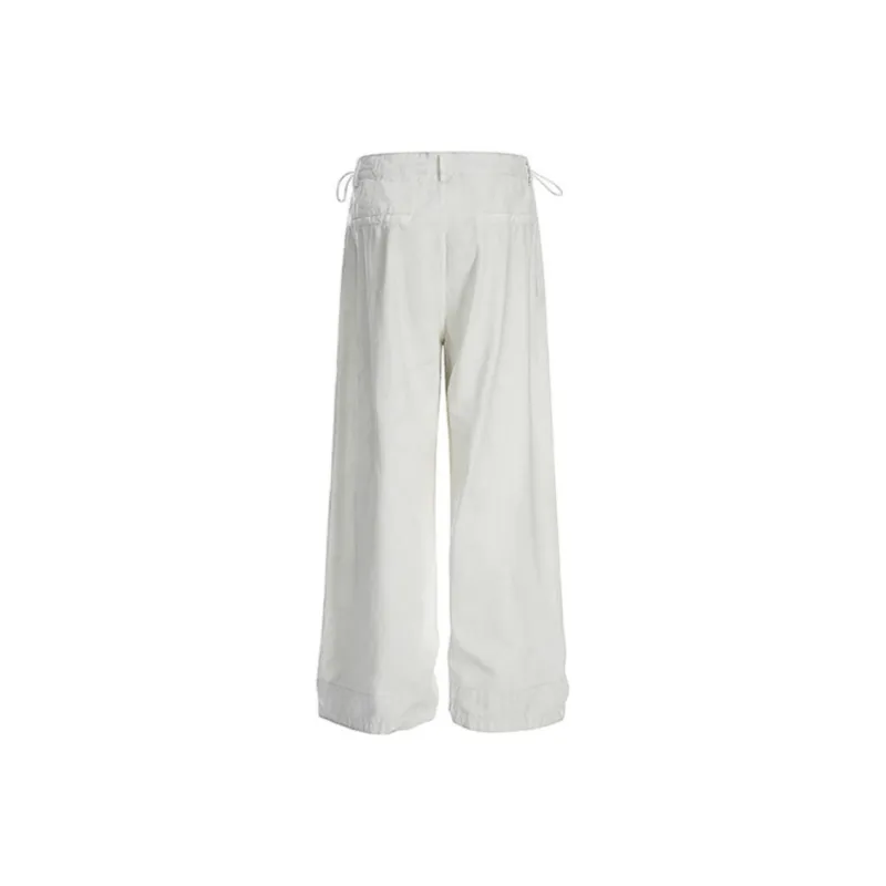 Vine Color Casual Pants Women's White-1