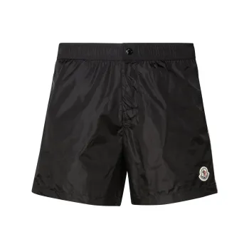 Moncler Logo Patch Swim Shorts